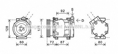 AVA QUALITY COOLING rtak479 -  Компрессор, кондиционер